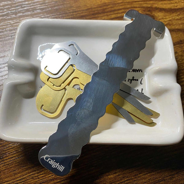 Charles And Marie PERCH | Silber-glänzendes LESEZEICHEN | Edelstahl | Craighill