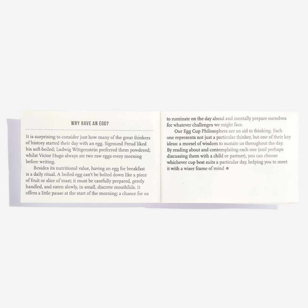 Charles And Marie PHILOSOPHEN EIERBECHER | 4er SET Aus Porzellan | The School Of Life