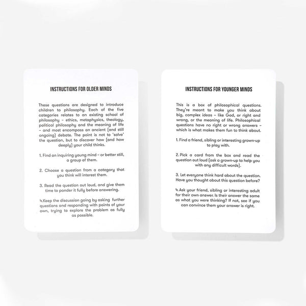 Charles And Marie PHILOSOPHICAL QUESTIONS For CURIOUS MINDS | KARTENSPIEL | Englische Edition | The School Of Life