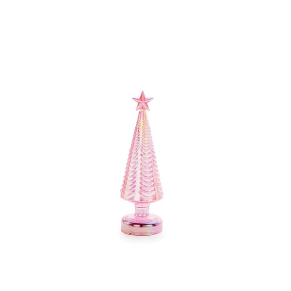 charles and marie PINK STAR - Glas-TANNENBAUM mit LED Beleuchtung - 23 cm hoch | MoMA
