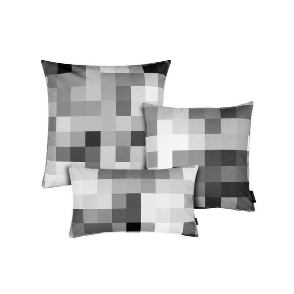 Charles And Marie PIXEL CUSHION LUNA - Monochromes Kissen - 50x50 Cm - 100% Trevira CS | Cristian Zuzunaga