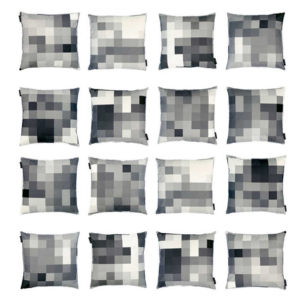 charles and marie PIXEL CUSHION LUNA - monochromes Kissen - 50x50 cm - 100% Trevira CS | Cristian Zuzunaga