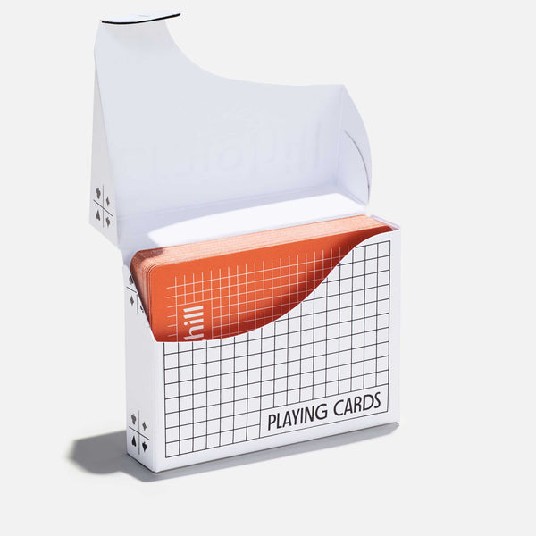 Charles And Marie PLAYING CARDS | Orange SPIEL-KARTEN In Weisser Verpackung | Craighill