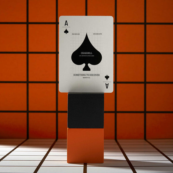 Charles And Marie PLAYING CARDS | Schwarzes SPIEL-KARTEN In Schwarzer Verpackung | Craighill