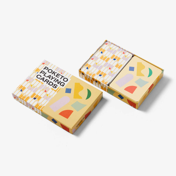 Charles And Marie POKETO | SPIEL-KARTEN | 2x 32er Blatt | Areaware