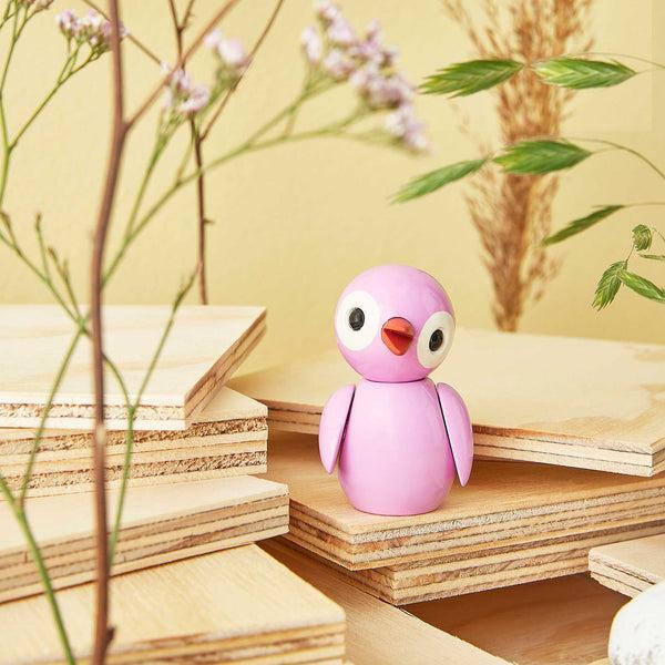 charles and marie POWERFUL PINK - Kleiner Holz-Deko-Vogel - Spring Birds - Chresten Sommer | Spring Copenhagen