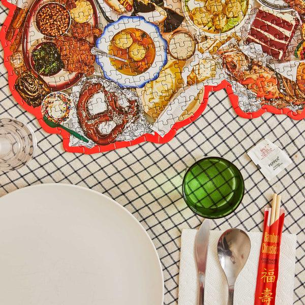 Charles And Marie PUZZLE THING: NY HEART | FOOD-PUZZLE | 465 Teile | Areaware