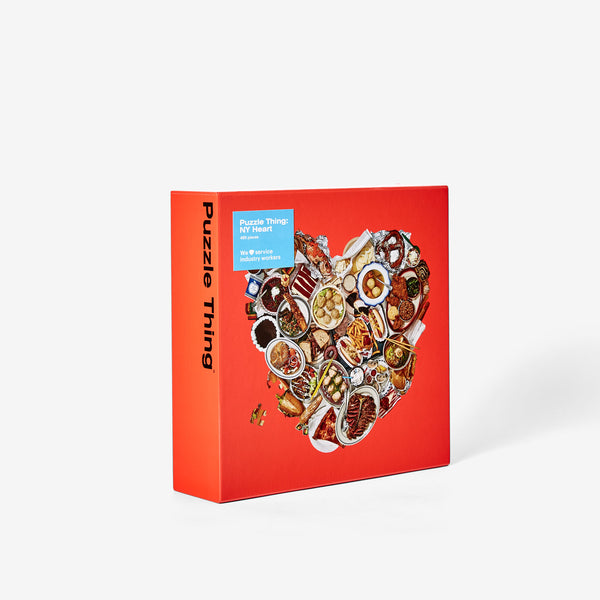 Charles And Marie PUZZLE THING: NY HEART | FOOD-PUZZLE | 465 Teile | Areaware