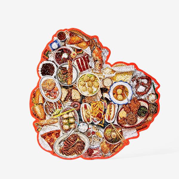 charles and marie PUZZLE THING: NY HEART | FOOD-PUZZLE | 465 Teile | Areaware