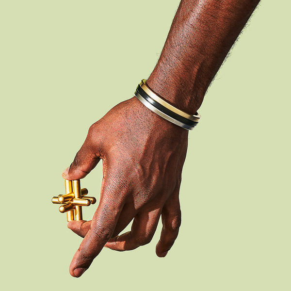 Charles And Marie RADIAL CUFF | Silberner Edelstahl ARMREIF | Craighill