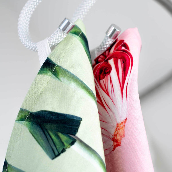 Charles And Marie RADICCHIO & PORRI | GESCHIRRTÜCHER Aus Baumwolle | 2er Set | Roman Luyken | Peppermint Products