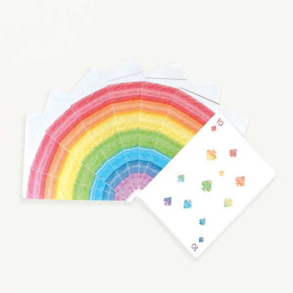 charles and marie RAINBOW PLAYING CARDS - Regenbogen Spielkarten - 52 Karten | Block Design