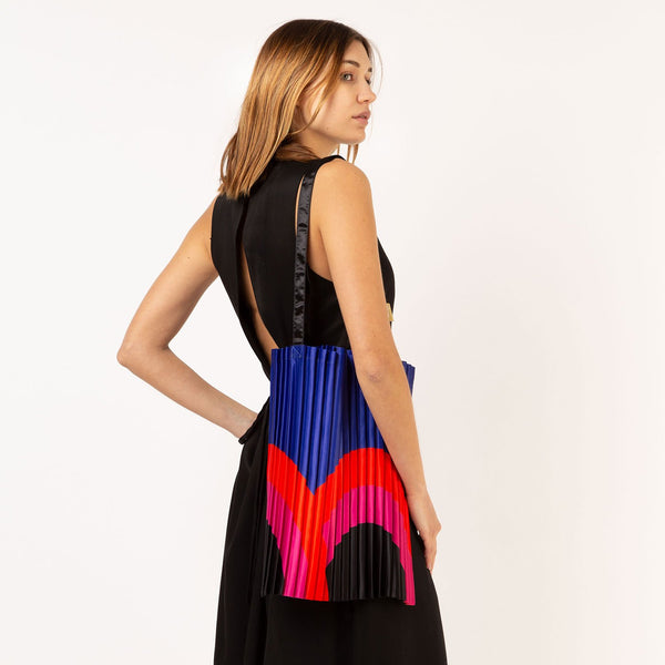 Charles And Marie RAINBOW - Tasche - Plissiertes Satin - 40x48 Cm | Multitudes