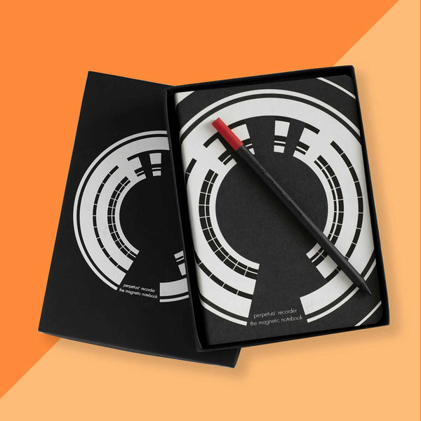 charles and marie RECORDER | magnetisches NOTIZBUCH & BLEISTIFT | Marta Giardini | Perpetua