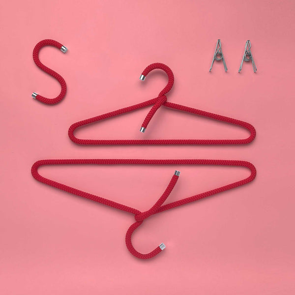 Charles And Marie ROPE CLIPS KLAMMERN | Funktionserweiterung Deiner Kleiderbügel Garderoben & S-Haken | 6er Set | Peppermint Products