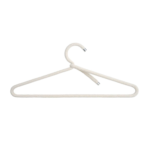 Charles And Marie ROPE HANGER Cotton | Naturfarbene Textil-KLEIDERBÜGEL Aus Baumwoll-Seil | 3er Set | Peppermint Products