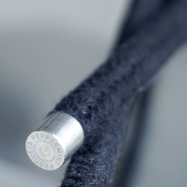 Charles And Marie ROPE HANGER Cotton | Schwarze Textil-KLEIDERBÜGEL Aus Baumwoll-Seil | 3er Set | Peppermint Products