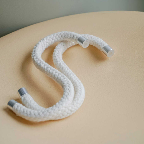 Charles And Marie ROPE HOOK Cotton | Naturfarbene Textil-S-KLEIDERHAKEN Aus Seil | 5er Set | Peppermint Products