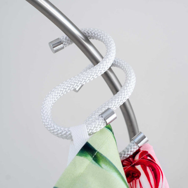 charles and marie ROPE HOOK | Textil-S-KLEIDERHAKEN aus Seil | 5er Set | Peppermint Products