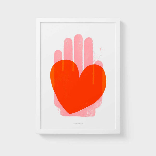 Charles And Marie ROTES HERZ | Grafik POSTER | A3 Format | Just Another Cool Design