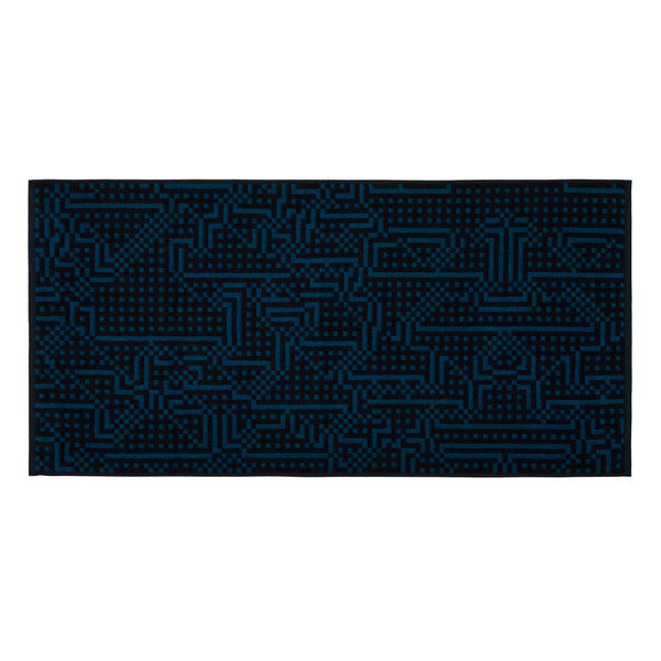 Charles And Marie ROUTE - Dunkelblaues Handtuch - Bitmap Collection - 50x100 Cm | Cristian Zuzunaga