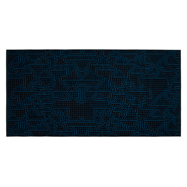 Charles And Marie ROUTE - Dunkelblaues Handtuch - Bitmap Collection - 70x140 Cm | Cristian Zuzunaga