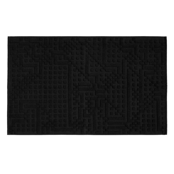 charles and marie ROUTE - Schwarze Badematte - Bitmap Collection - 50x80 cm | Cristian Zuzunaga