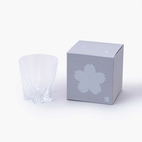 charles and marie SAKURASAKU Rock - flaches Trinkglas klar - 260 ml | 100percent