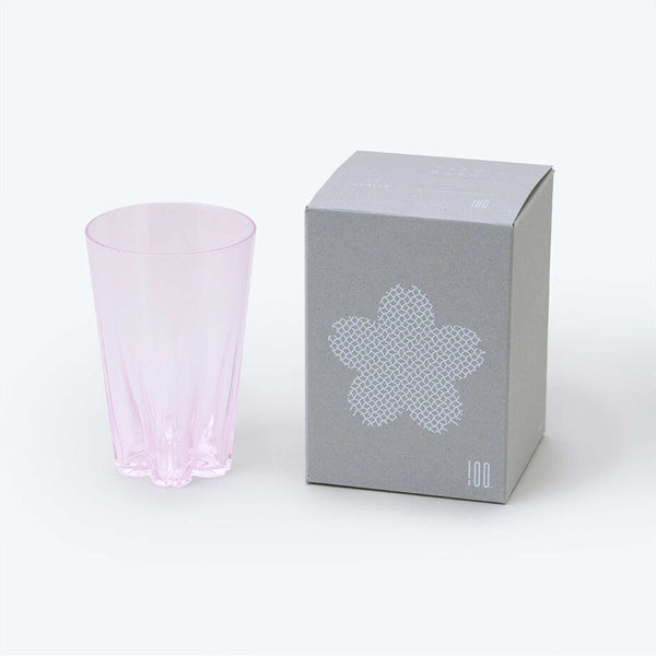 charles and marie SAKURASAKU Tumbler - Trinkglas klar rosa - 240 ml | 100percent