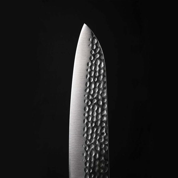 Charles And Marie SANTOKU | MEHRZWECKMESSER | Hölzerne Saya & Bambus-Geschenkbox | 18cm Klinge | Kotai