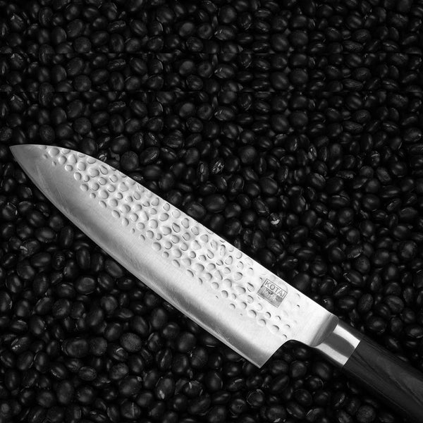 charles and marie SANTOKU | MEHRZWECKMESSER | hölzerne Saya & Bambus-Geschenkbox | 18cm Klinge | Kotai
