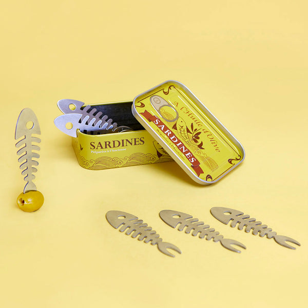 charles and marie SARDINES - 6x Snack- & Imbiss-Gabel | Balvi