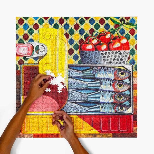 charles and marie SARDINES with CHERRY TOMATOES - Puzzle 1.000 Teile - Kristof Santy | parkside