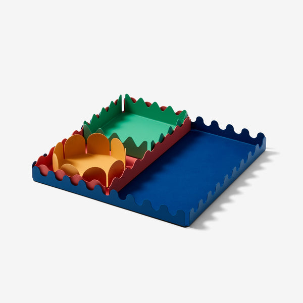 Charles And Marie SCAPE TRAY Set | SERVIERTABLETTS | 4er Set | Steven Bukowski | Areaware