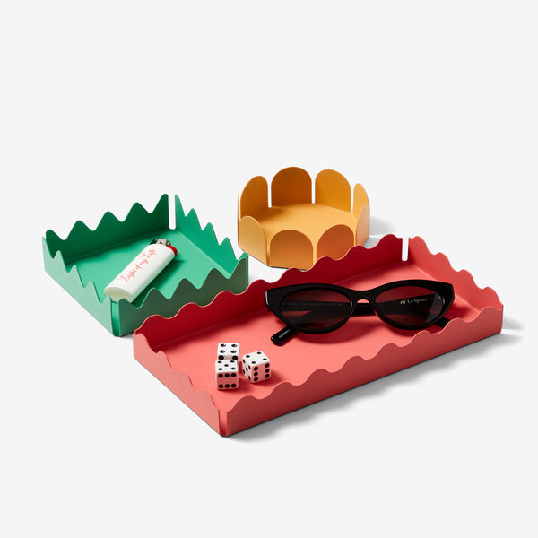 Charles And Marie SCAPE TRAY Set | SERVIERTABLETTS | 4er Set | Steven Bukowski | Areaware