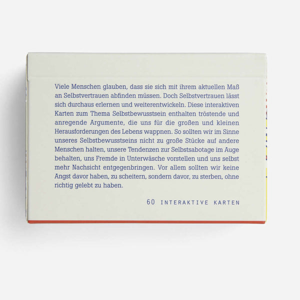 Charles And Marie SELBSTVERTRAUEN | LERNKARTEN-SET Zum Aufbau Von Selbstvertrauen Und Überwinden Von Schüchternheit | The School Of Life