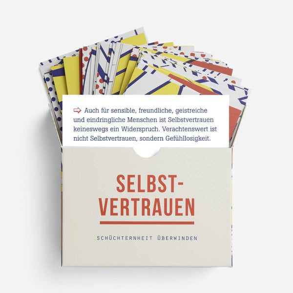 Charles And Marie SELBSTVERTRAUEN | LERNKARTEN-SET Zum Aufbau Von Selbstvertrauen Und Überwinden Von Schüchternheit | The School Of Life