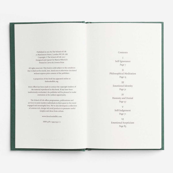 Charles And Marie SELF-KNOWLEDGE | SELBSTERKENNTNIS | BUCH | English Edition | The School Of Life