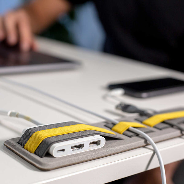 Charles And Marie SHIFT | Schmaler Klebbarer Laptop-ORGANIZER | 26x7 Cm | Beblau