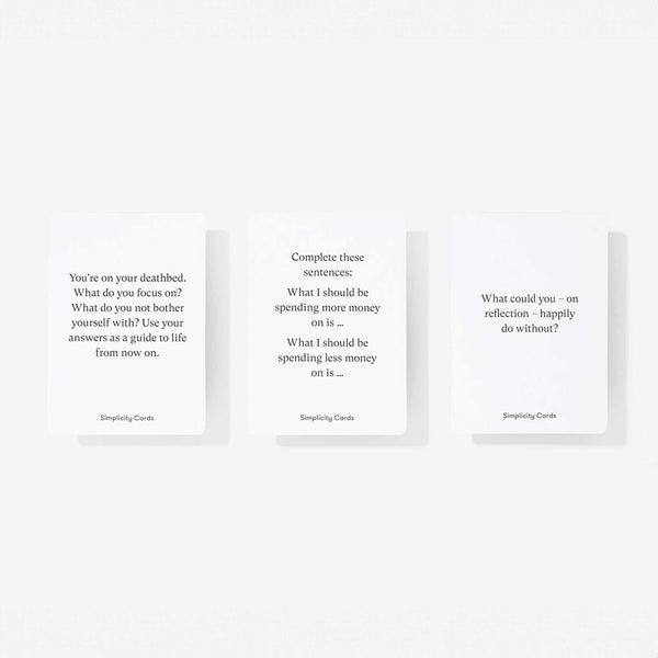 Charles And Marie SIMPLICITY CARDS | KARTENSPIEL Für Mehr Gelassenheit Ruhe & Klarheit | English Edition | The School Of Life