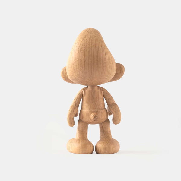 Charles And Marie SMURF Small - Schlumpf Holzfigur - Eiche 13 5 Cm Hoch | Jakob Burgsø | Boyhood