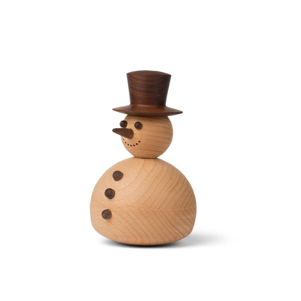 charles and marie SNOWMAN - Großer Holz-Deko-SCHNEEMANN - Stehaufmännchen | Thor Høy | Spring Copenhagen
