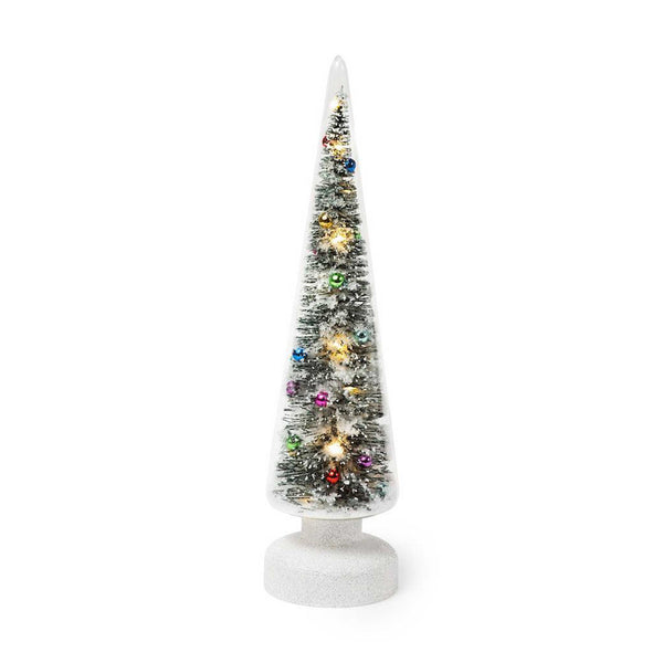 Charles And Marie SNOWY WONDERLAND Small - Kleiner Glas-TANNENBAUM Mit LED Beleuchtung - 36 Cm Hoch | MoMA