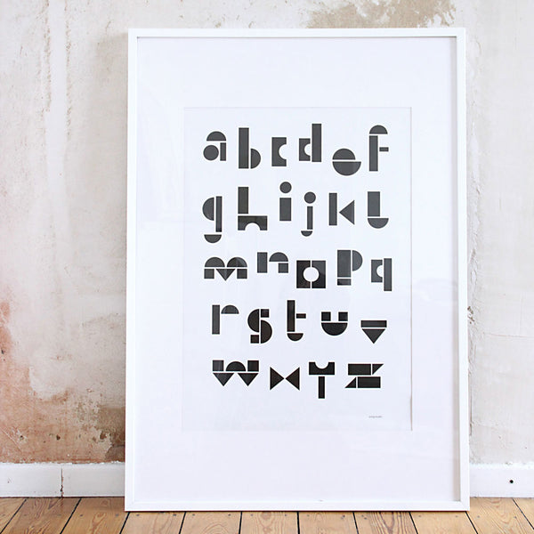 Charles And Marie SNUG.ABC | BUCHSTABEN POSTER | 50x70 Cm | Snug Studio