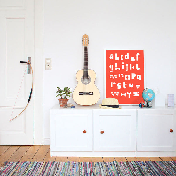 Charles And Marie SNUG.ABC | BUCHSTABEN POSTER | 50x70 Cm | Snug Studio