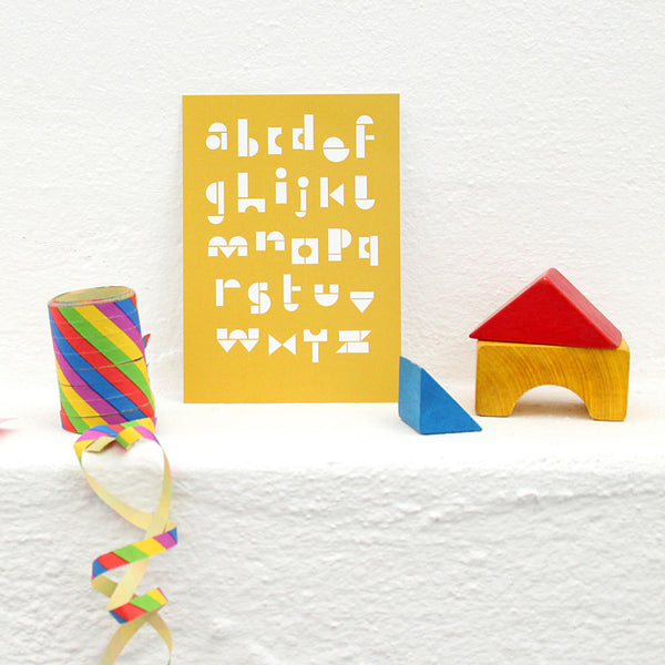 Charles And Marie SNUG.ABC | Buchstaben POSTKARTEN-SET | Snug Studio