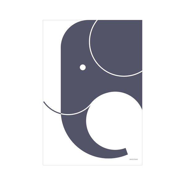Charles And Marie SNUG.ELEPHANT | Elefanten POSTER | 50x70 Cm | Snug Studio