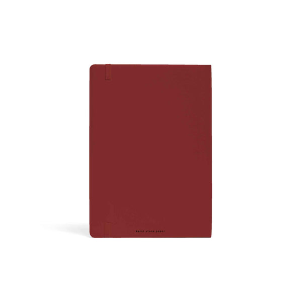 Charles And Marie Softcover NOTEBOOK A5 - Pinot-rotes NOTIZBUCH | Karst Stone Paper