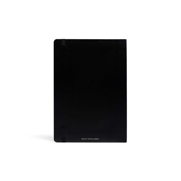 Charles And Marie Softcover NOTEBOOK A5 | Schwarzes NOTIZBUCH | Karst Stone Paper