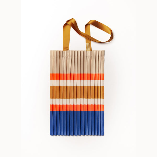 Charles And Marie SORRENTO BEIGE - Tasche - Plissiertes Satin - 40x48 Cm | Multitudes